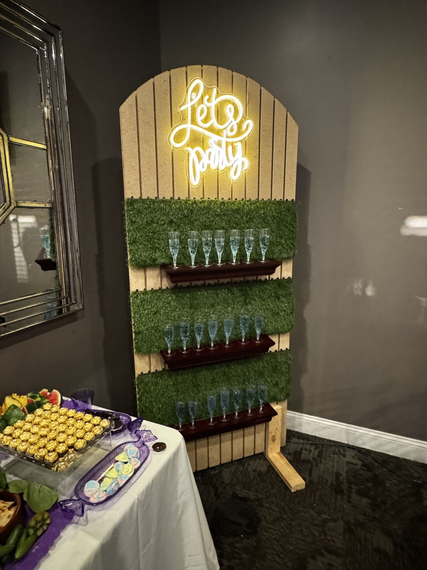 Champagne wall custom made Great For Weddings