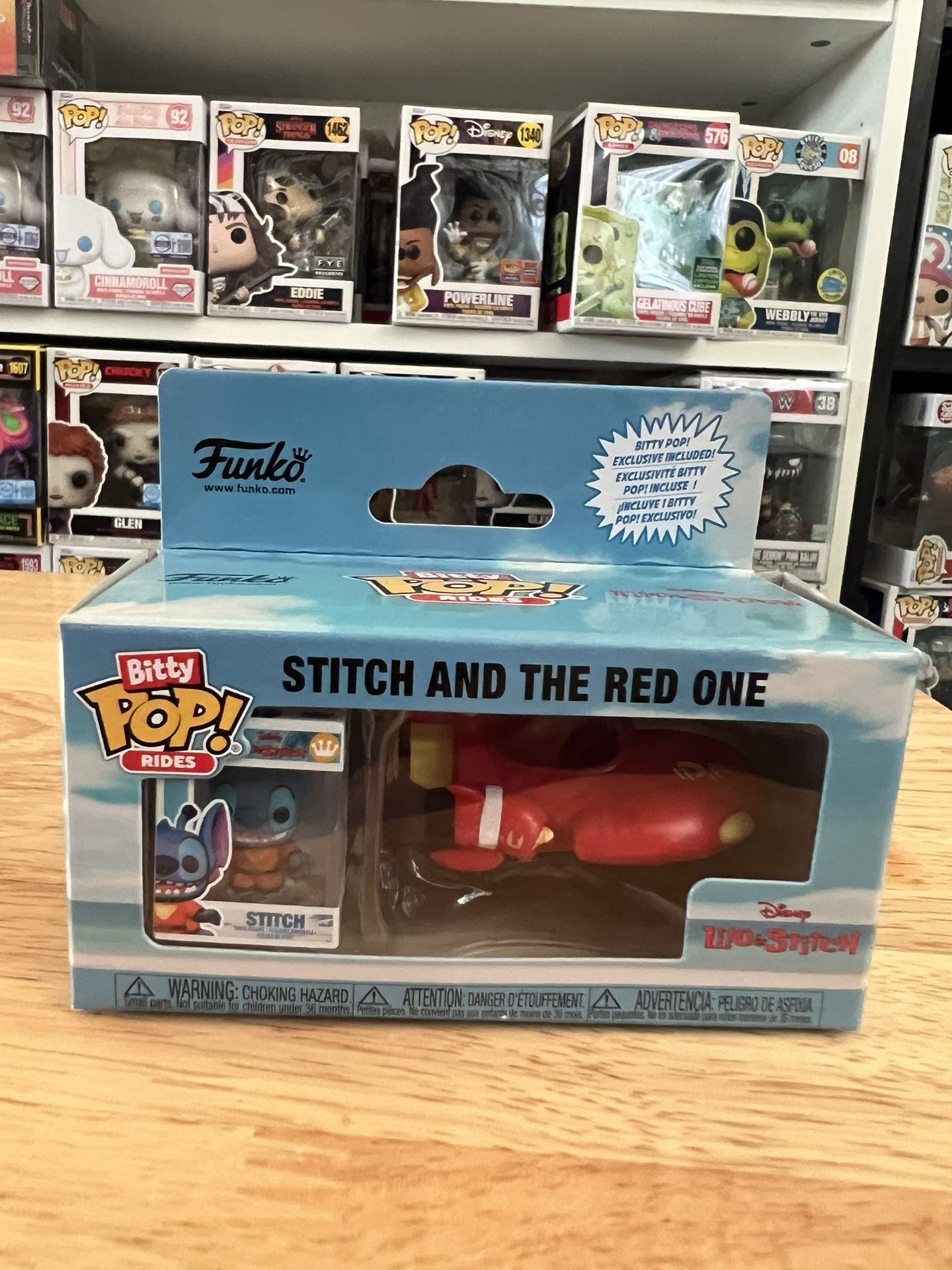 BITTY Stitch & Big One Funko Pop RIDES Movies Animation Disney Lilo Rocket Ship