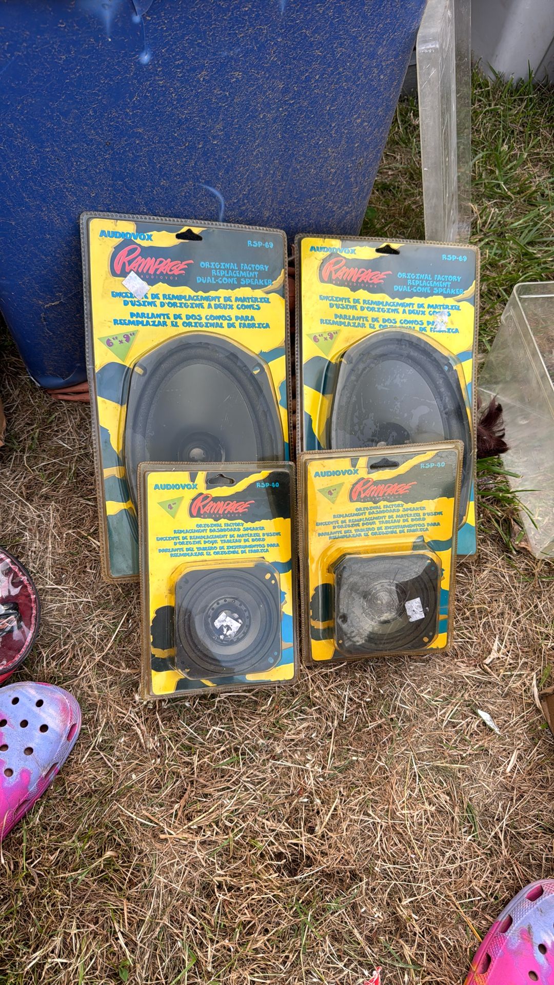 4- New AudioVox Speakers. 15.00