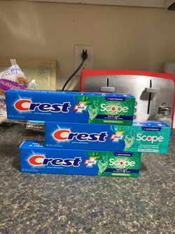 Crest+ Scope Toothpaste-3 Items!