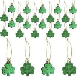 24 Pcs St. Patrick's Day Decorations,St Patrick's Day Green Shamrocks Ornaments for Irish Lucky Day