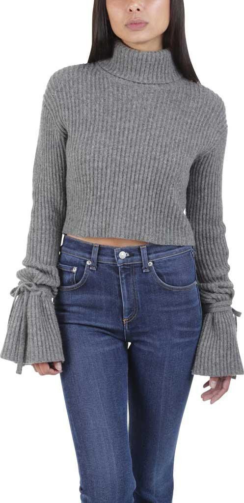 Size XS A.L.C. Emilie Cropped Merino Wool Sweater