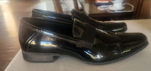 Black Patent Leather Dress Loafers