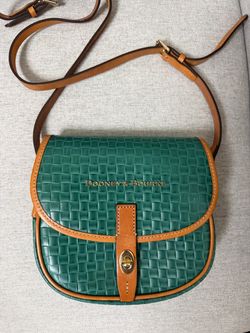 Dooney & Bourke Claremont Woven Leather Field CROSSBODY BAG PURSE