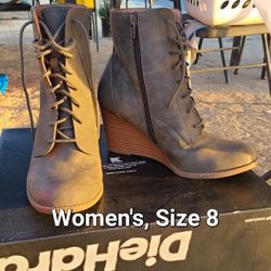 Women's Wedge Booties - Size 8