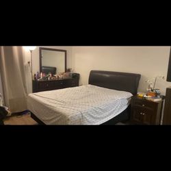 Queen Bed Frame and Headband 