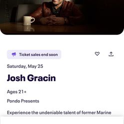 Josh Gracin VIP Booth For 6