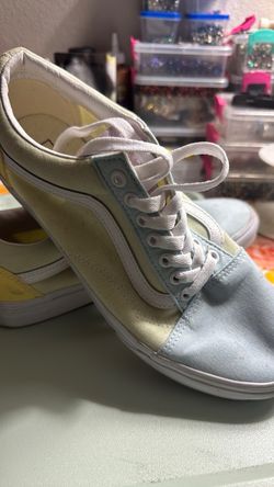 Vans Old Skool Pastel Yellow and Blue Sneaker