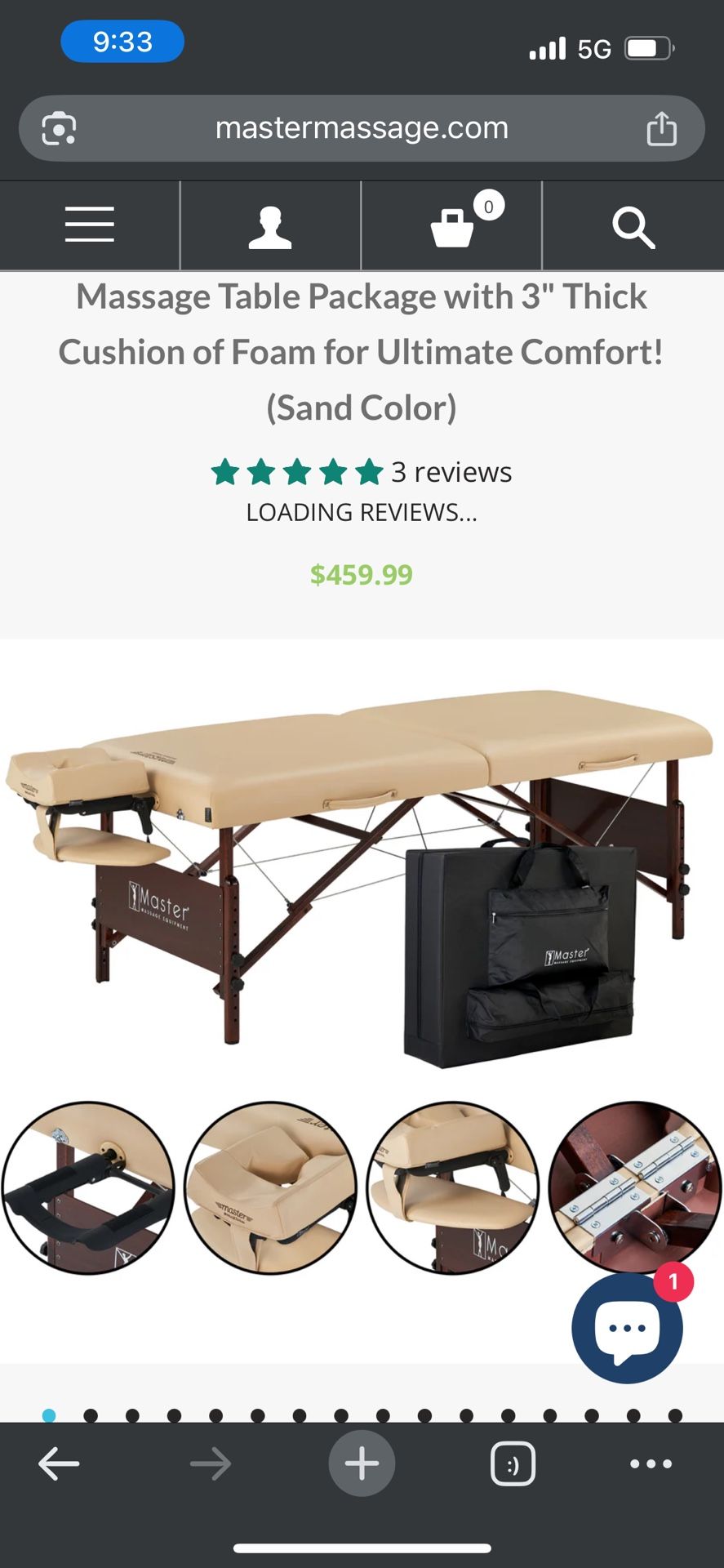High End Massage Table - Very Comfortable!