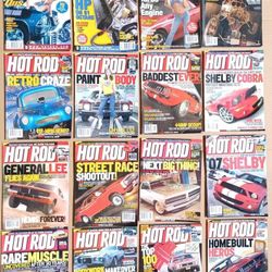 Hot Rod magazine lot of 34. Various issues from 2002- 2018