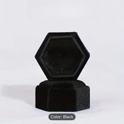 Velvet Hexagon Ring Box