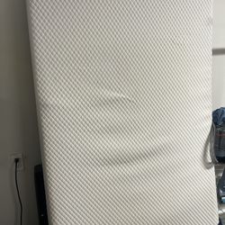 Twin Memory Foam Mattress with Headboard Frame