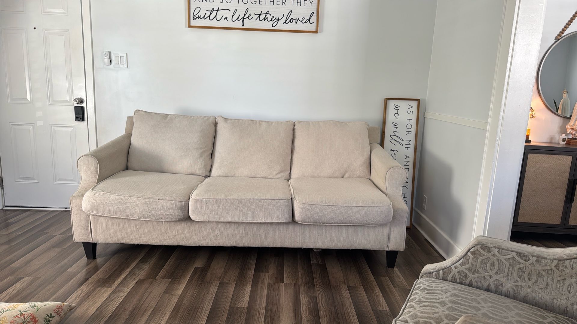 living room set, 1 couch, 2 living room chairs