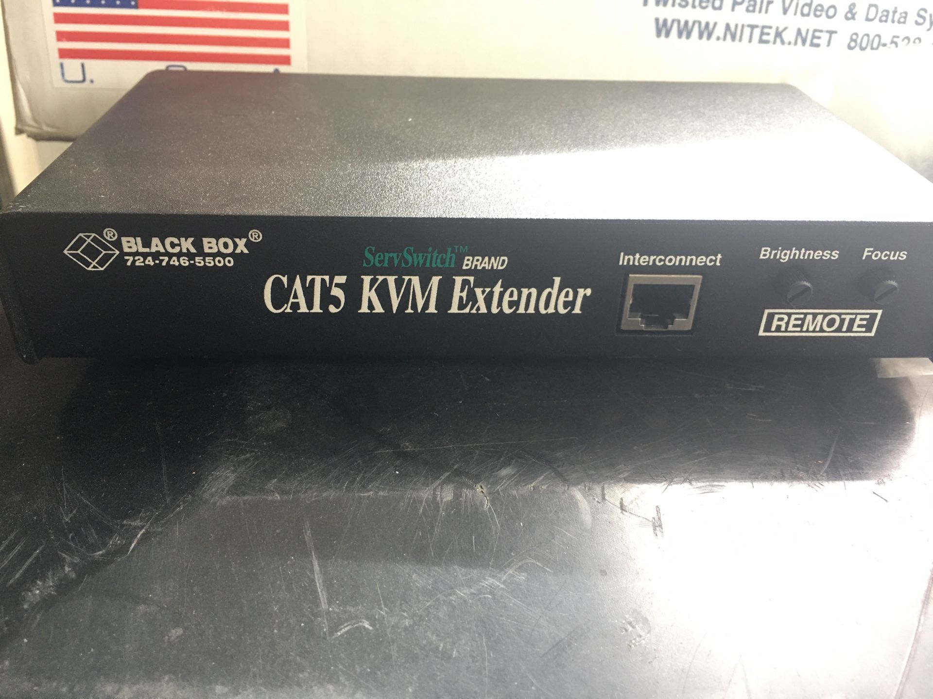 Black Box Cat 5 kvm extender