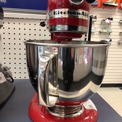 Red Kitchen Aid Mixer