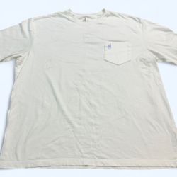 Johnnie-O Men’s Dale T-Shirt in White XL. Spirit Hollow On Sleeve.
