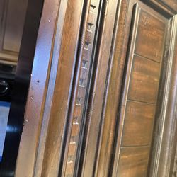 Beautiful wooden queen bed frame