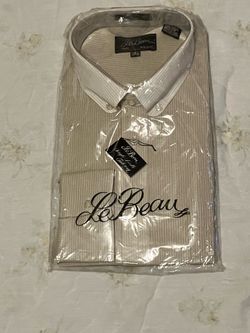 New, Le Beau men’s shirt size 16(34x35)