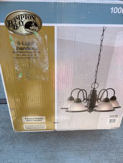 Hampton bay chandelier. New in package