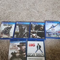 PS4 Games/movies 