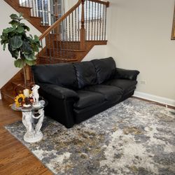 Black Leather Couch