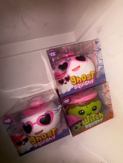 Crazy Fun Ghost & Witch Squishy Toys – Set of 3