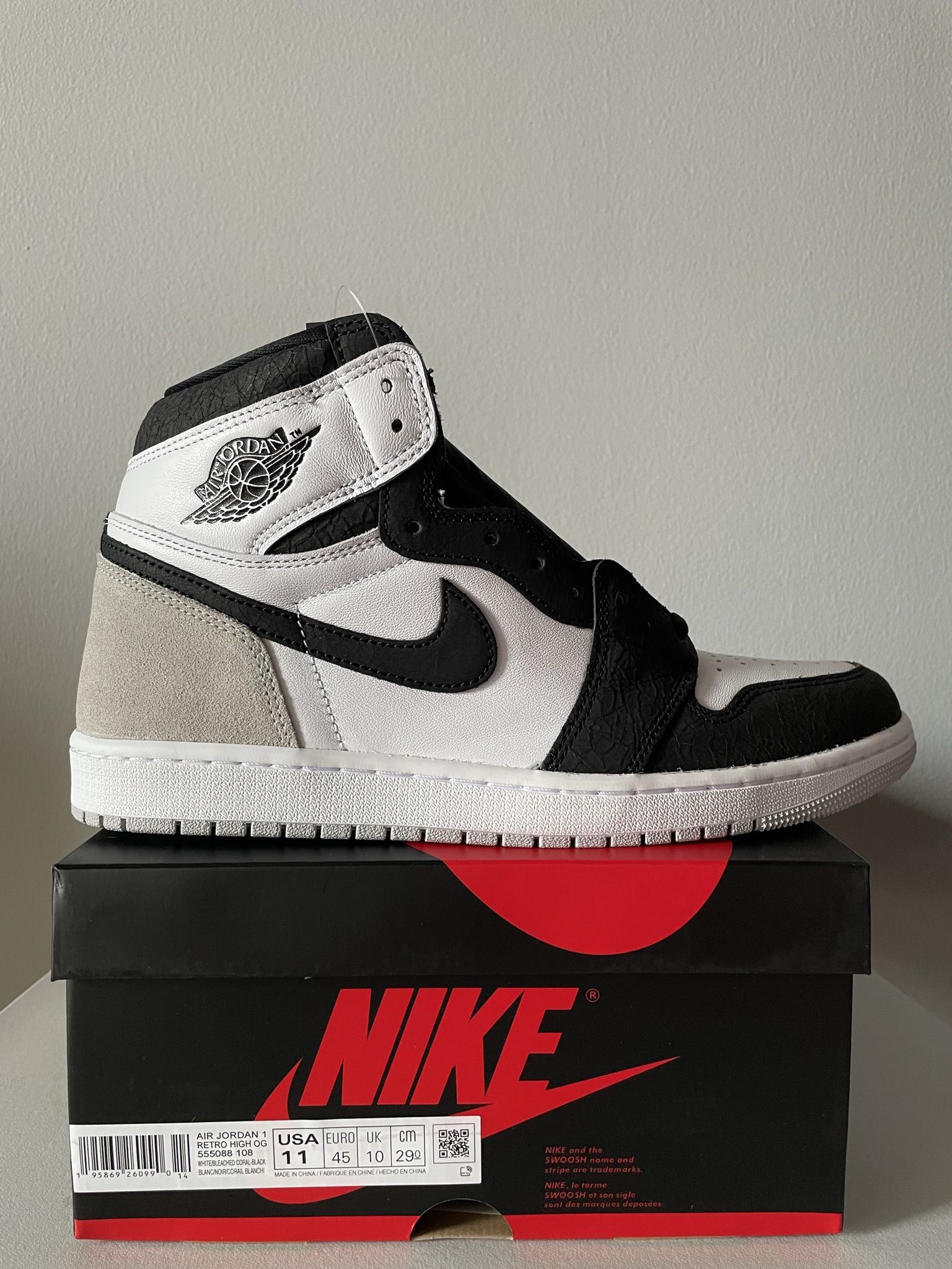 Jordan 1 High Bleached Coral - 11 M
