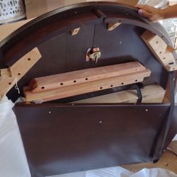 BRWH-B000MJ3LGY  Coaster Home Furnishings - Gabriel - Asian Hardwood & Okoume Veneer - Oval Extendable Dining Table with 18-Inch Extension Leaf - Home