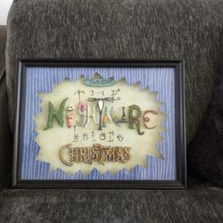 Nightmare Before Christmas Character Letter Shadowbox 