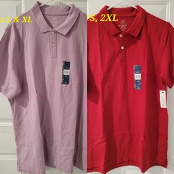 Brand New Men's Shirts (Size S, L, 2XL) - $7 Each
