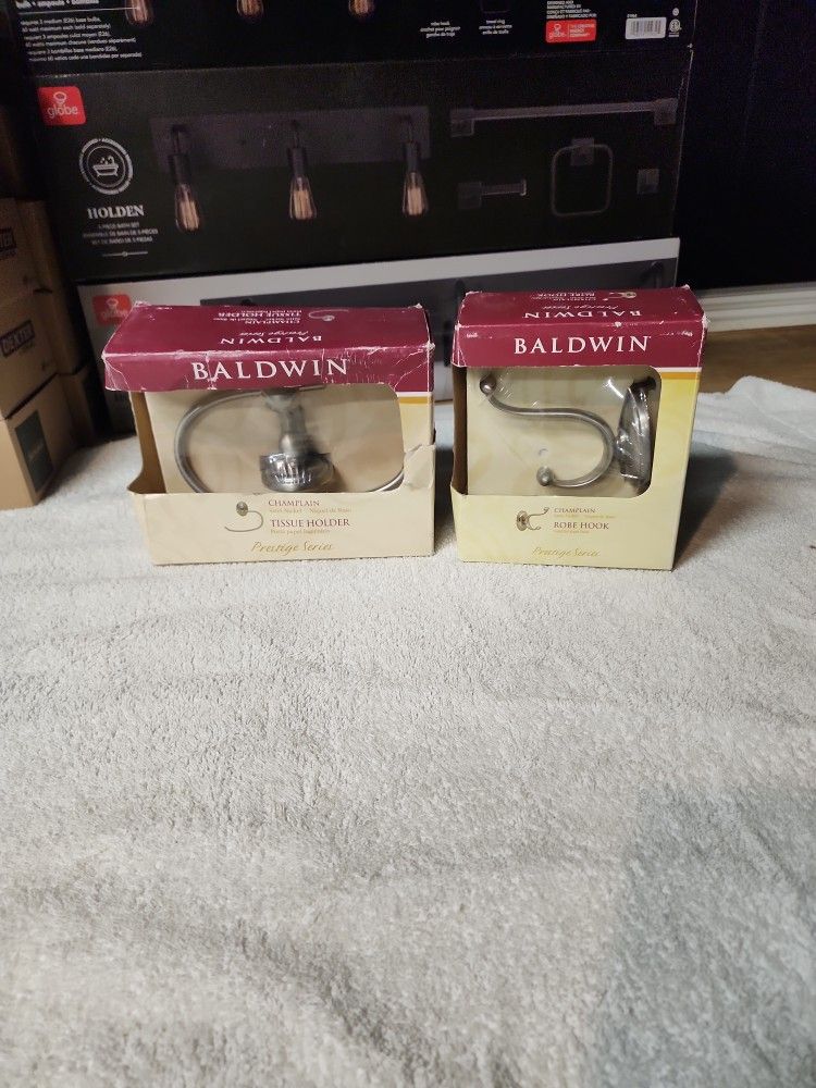 Baldwin Tissue Holder & Robe Hook