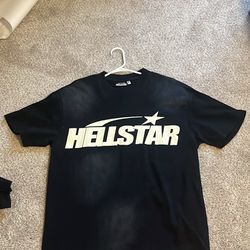 Hellstar Black And White T Shirt Size L