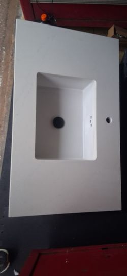 Kholer Beautiful 😍 bathroom countertop and sink 37x22.5x1 Vanity Remodel ♥️  Bathroom 