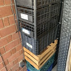 Milk crates available