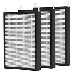 FCFMY 3 Packs HEPA/Carbon Combo Replacement Filters for NuWave Large Area OxyPure Air Cleaner Purifier 47001, 47002, 47003, and 47004 *New*