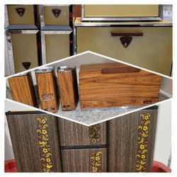 Vintage Kitchen Canisters Sets Bread Foil Box