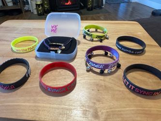 Zumba Instructor Bracelet Set + 7 Zumba Bracelets