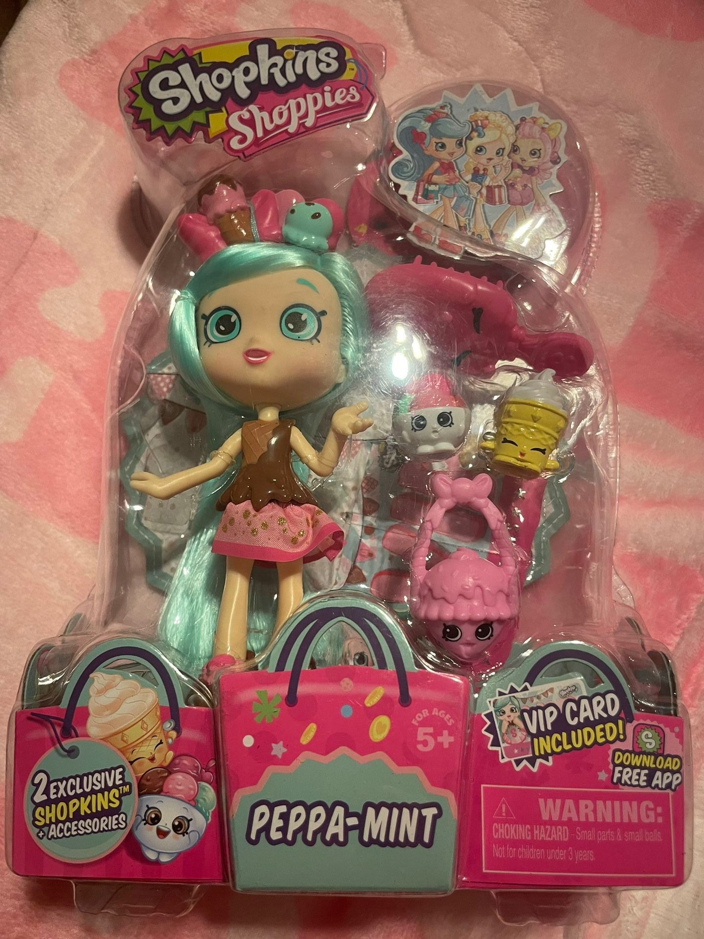 Shopkins Doll- Peppa-mint New