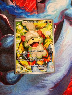 Pokemon card Hisuian Growlithe 181/167