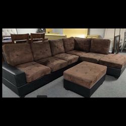 New Sectional + Ottoman 