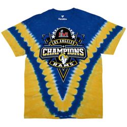 LA Rams Fanatics Super Bowl LVI Champions Tie Dye Mens Sz L