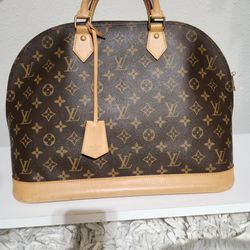 Vintage lv leather handbag, - Gem