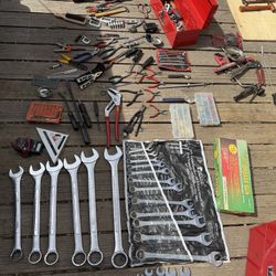 (2) Toolboxes All Tools Shown Huge Wrenches Etc Blue Point Box 