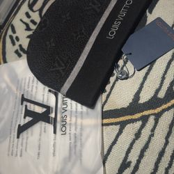 LV Beanie (Black & Grey )