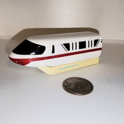 Disneyland monorail red stripe metal car