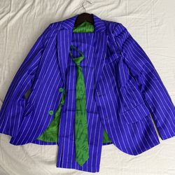 Boys Halloween Joker Suit Set (Youth size ‘Large’)