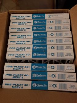 FLANDERS 80055.02 MERV 8 PRE-PLEAT 40 LPD STANDARD-CAPACITY AIR FILTER, 16X25X2 IN., 12 PER CASE (10 only) 