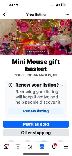 Mini Mouse Gift Basket 