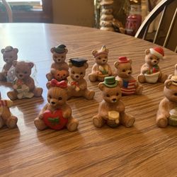 Homco Bears Calendar Month - Set Of 12