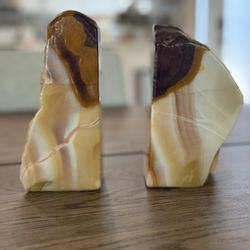 Vintage Marble Bookends
